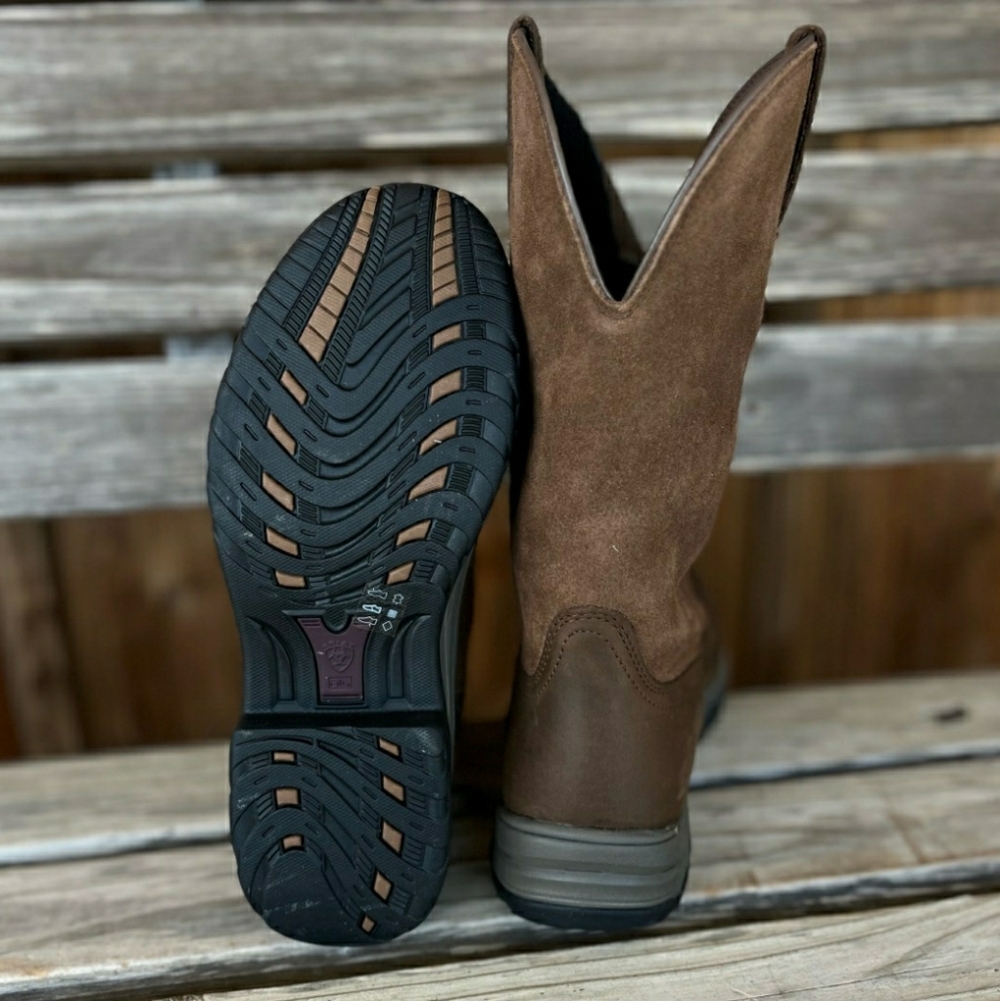Ariat Terrain Pull On Waterproof Boot Distressed Brown Western Boho Cowgirl 8.5 - Picture 3 of 4